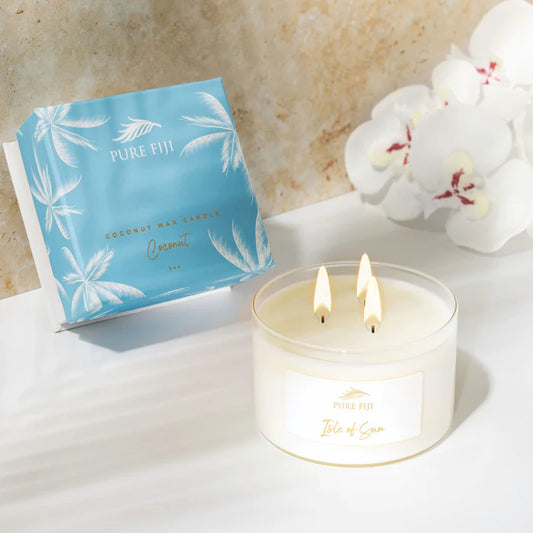 Pure Fiji - Palm Collection- Coconut Wax Candle - Coconut